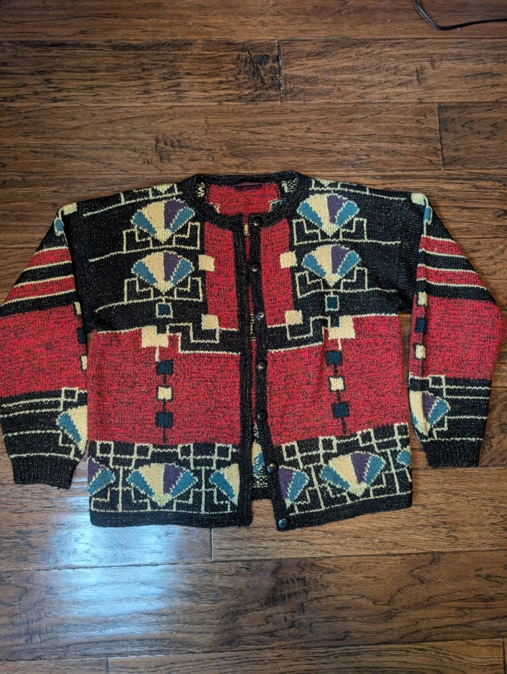 Minkha Alpaca Vintage Hand Knit Sweater Size Medium Made in Bolivia